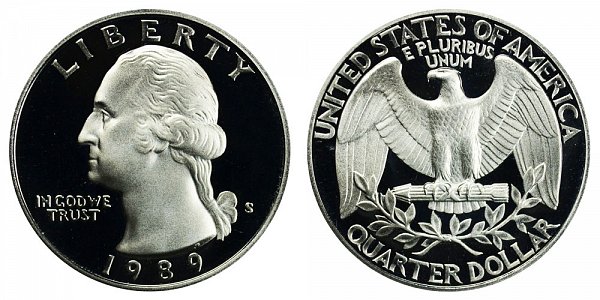 1989 S Washington Quarter Proof 