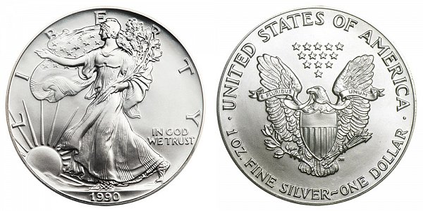 1990 American Silver Eagle 