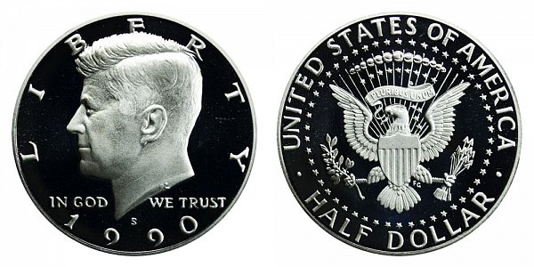 1990 S Kennedy Half Dollar Proof 