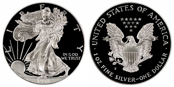 1990 S Proof American Silver Eagle 
