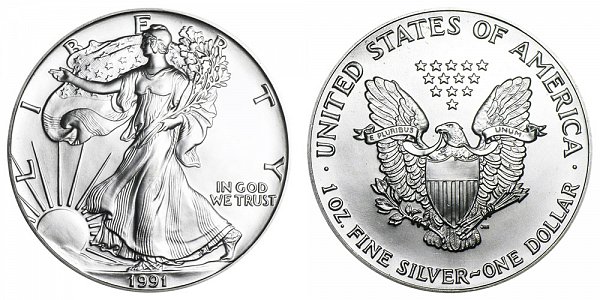 1991 American Silver Eagle