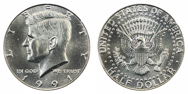 1991 P Kennedy Half Dollar 