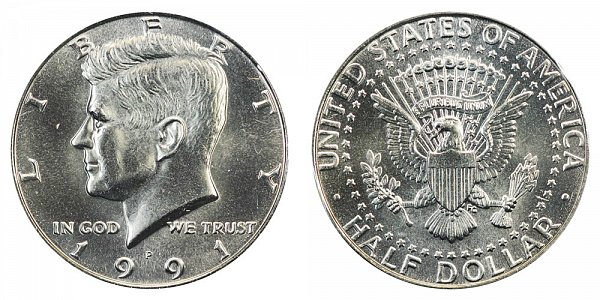 1991 P Kennedy Half Dollar