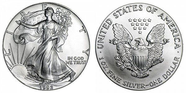 1992 American Silver Eagle 