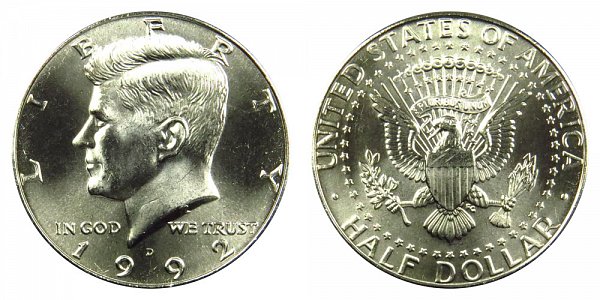 1992 D Kennedy Half Dollar 