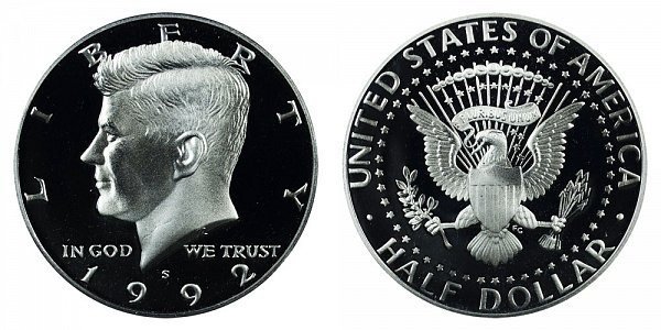 1992 S Kennedy Half Dollar Proof 