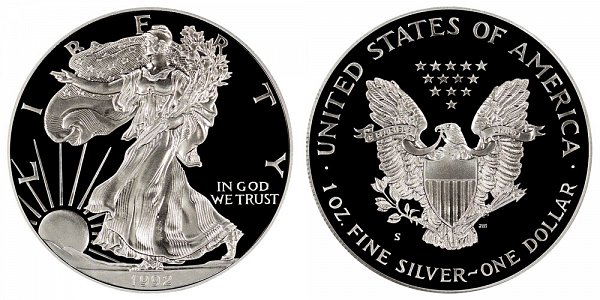 1992 S Proof American Silver Eagle 