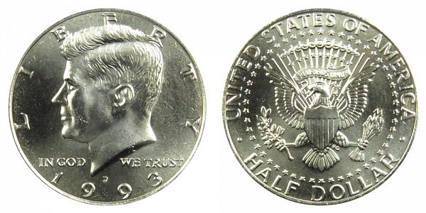 1993 D Kennedy Half Dollar