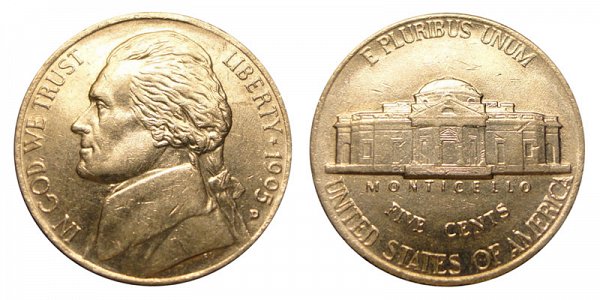 1995 D Jefferson Nickel