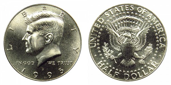 1995 D Kennedy Half Dollar