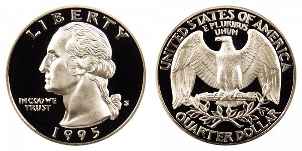 1995 S Silver Washington Quarter Proof 