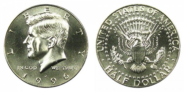 1996 D Kennedy Half Dollar 