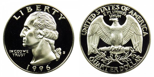 1996 S Washington Quarter Proof 