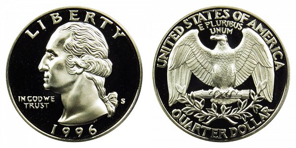 1996 S Washington Quarter Proof