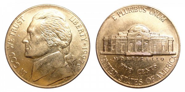 1997 D Jefferson Nickel