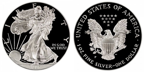 1997 P Proof American Silver Eagle 