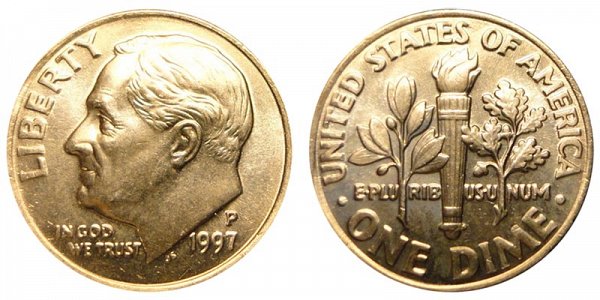 1997 P Roosevelt Dime