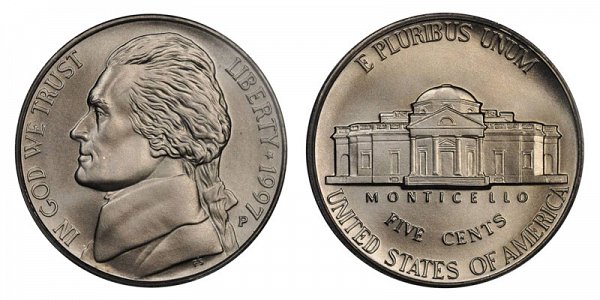 1997 P Special Frosted Matte Finish Jefferson Nickel 
