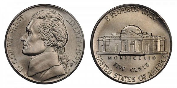 1997 P Special Frosted Matte Finish Jefferson Nickel