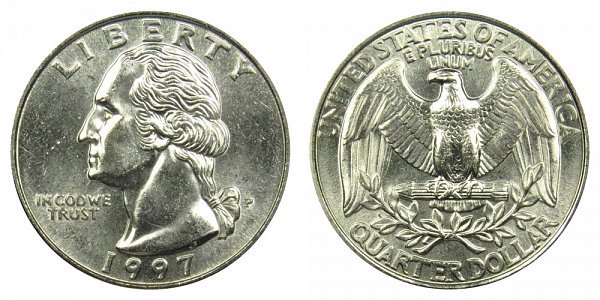 1997 P Washington Quarter