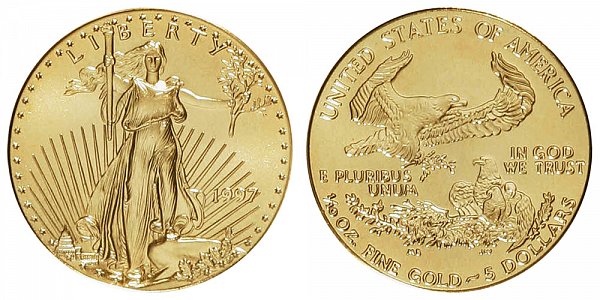 1997 Tenth Ounce American Gold Eagle - 1/10 oz Gold $5 