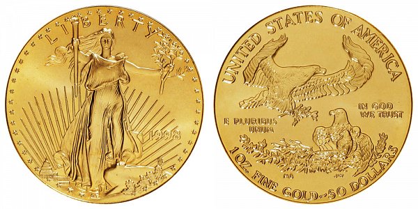 1998 One Ounce American Gold Eagle - 1 oz Gold $50 