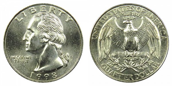 1998 P Washington Quarter