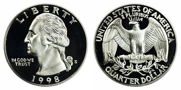 1998 S Washington Quarter Proof 