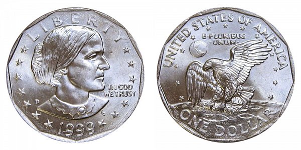 1999 D Susan B Anthony SBA Dollar