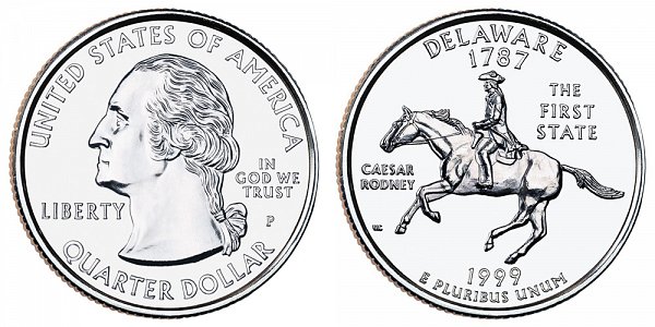 1999 P Delaware State Quarter