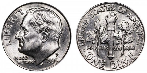 1999 P Roosevelt Dime 