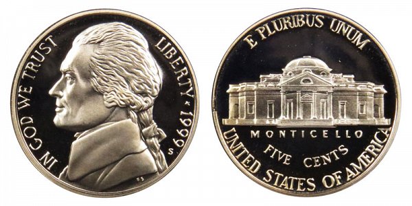 1999 S Jefferson Nickel Proof