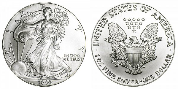 2000 American Silver Eagle 