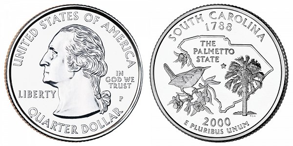 2000 P South Carolina State Quarter 