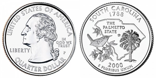 2000 P South Carolina State Quarter