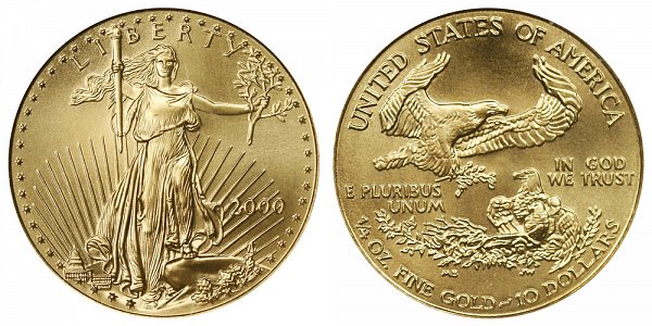 2000 Quarter Ounce American Gold Eagle - 1/4 oz Gold $10 