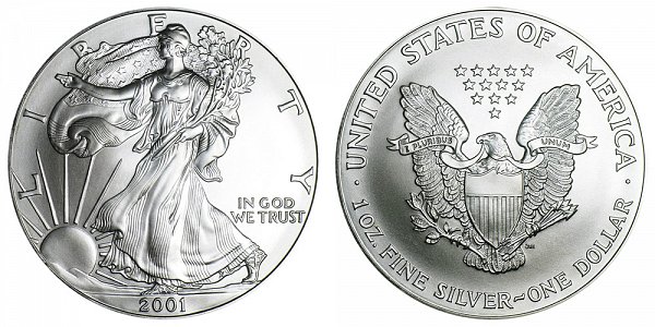 2001 American Silver Eagle 