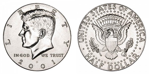 2001 D Kennedy Half Dollar