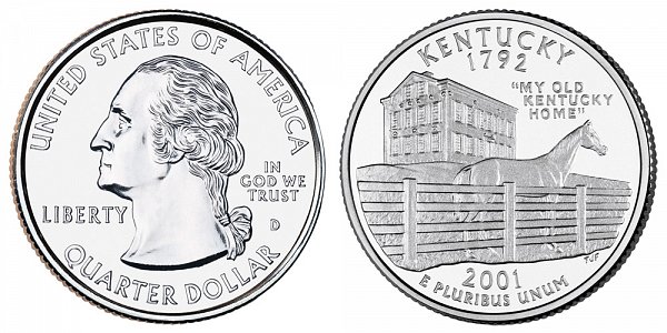 2001 D Kentucky State Quarter 