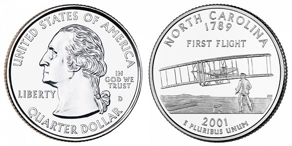 2001 D North Carolina State Quarter