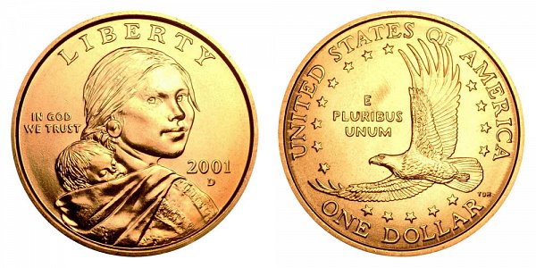2001 D Sacagawea Dollar 