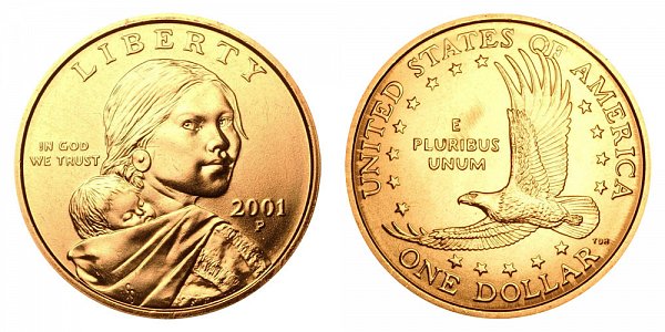 2001 P Sacagawea Dollar 