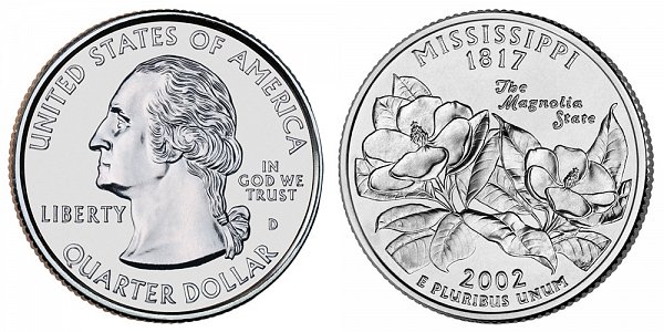 2002 D Mississippi State Quarter 