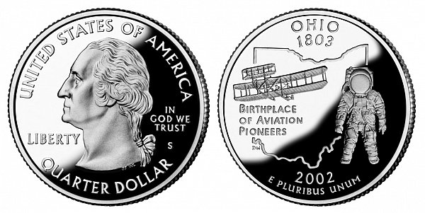 2002 S Proof Ohio State Quarter 