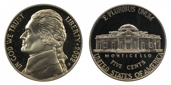 2002 S Jefferson Nickel Proof