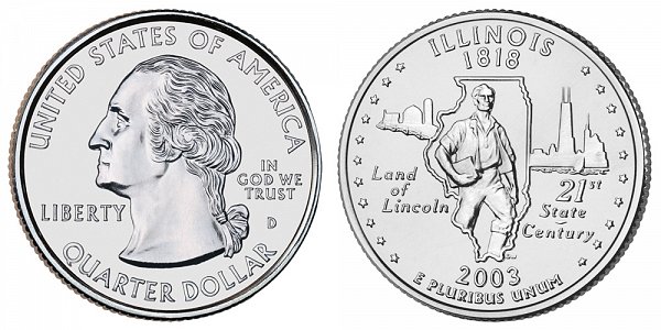 2003 D Illinois State Quarter