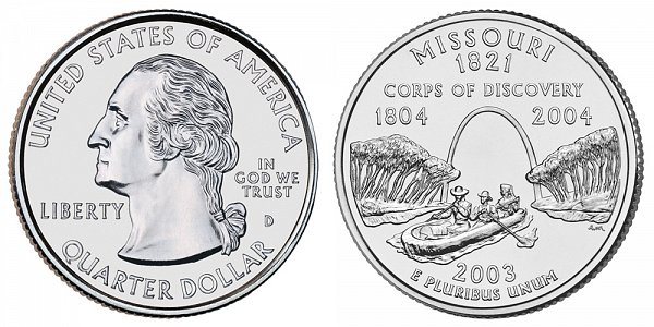 2003 D Missouri State Quarter 