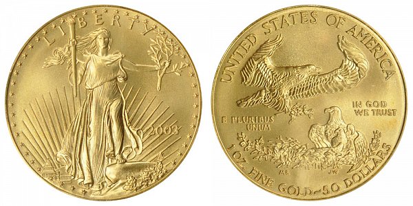 2003 One Ounce American Gold Eagle - 1 oz Gold $50 
