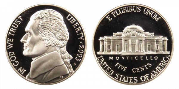 2003 S Jefferson Nickel Proof