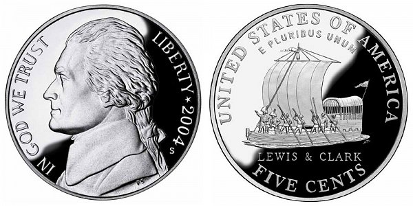 2004 Westward Journey Jefferson Nickel - Keelboat 